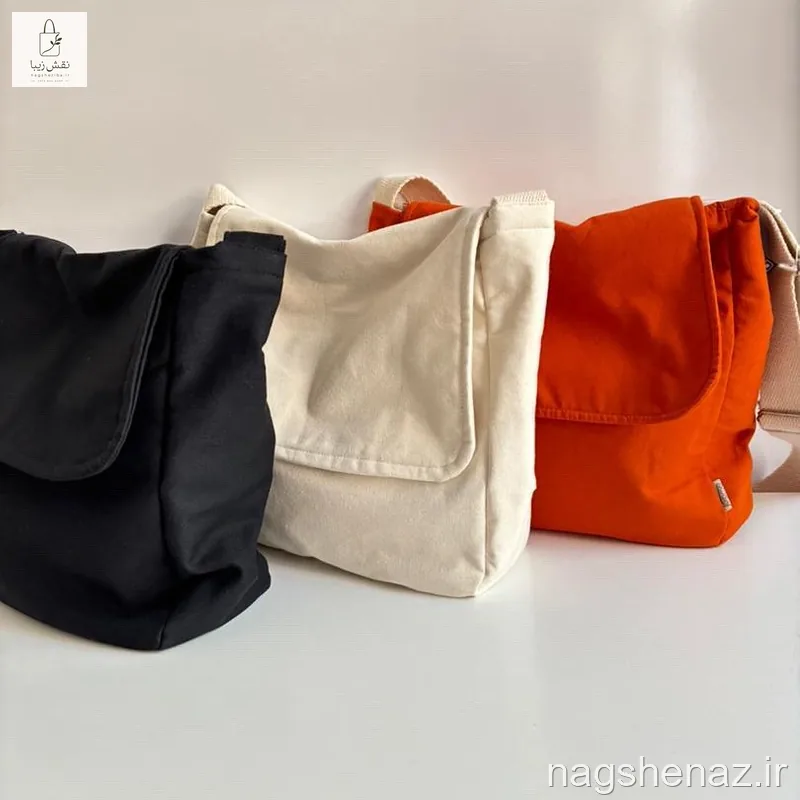 کیف کتان ساده در دار کد02 (زنانه و مردانه)
